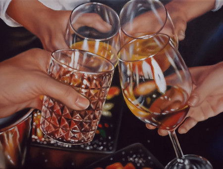 I Sens A Quiet Frenzy - cm 30x40 - acrylic on canvas - 2024 